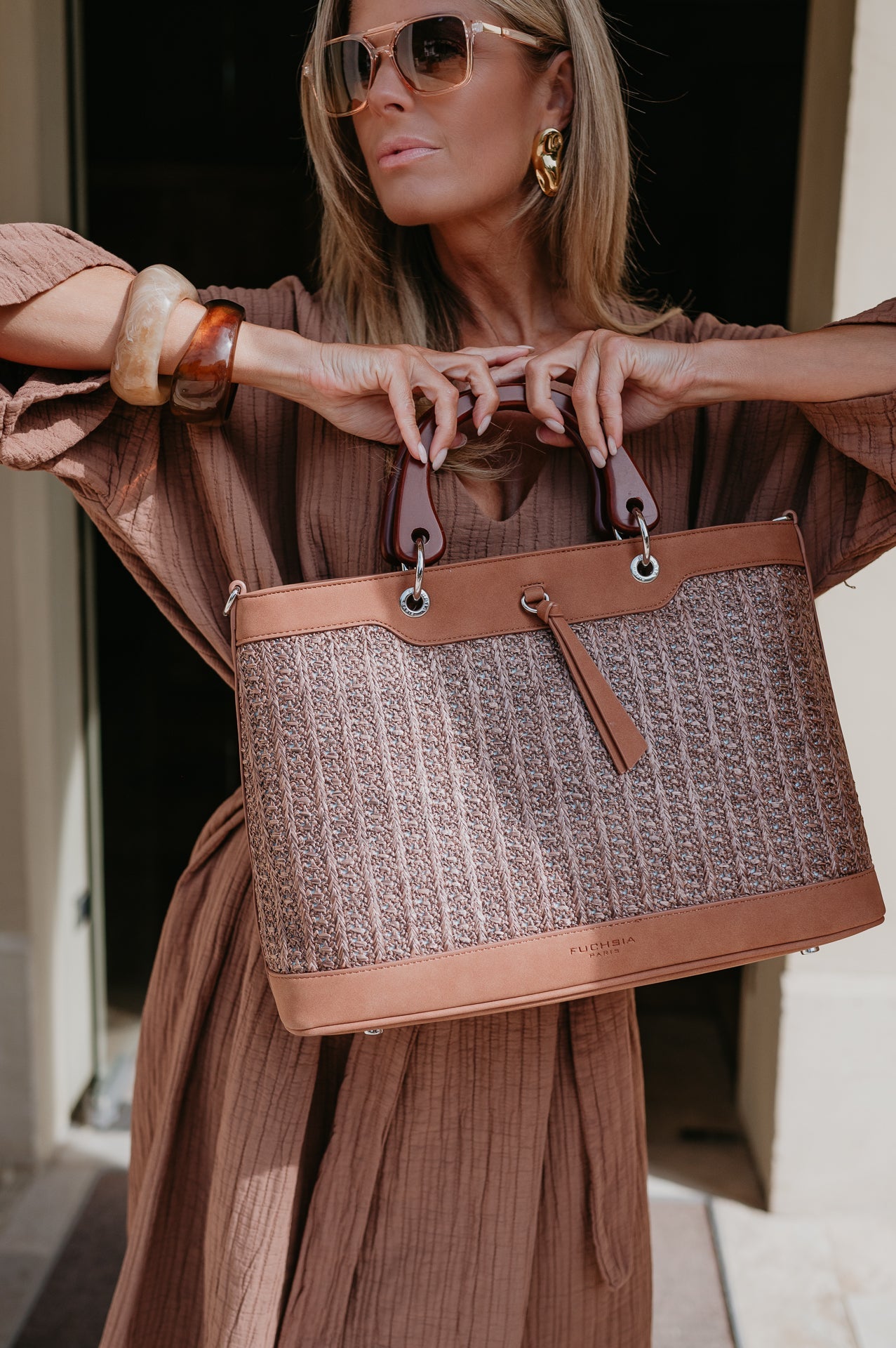 Tegola handbag I Brown - Wild Souls by JV® - Handbags