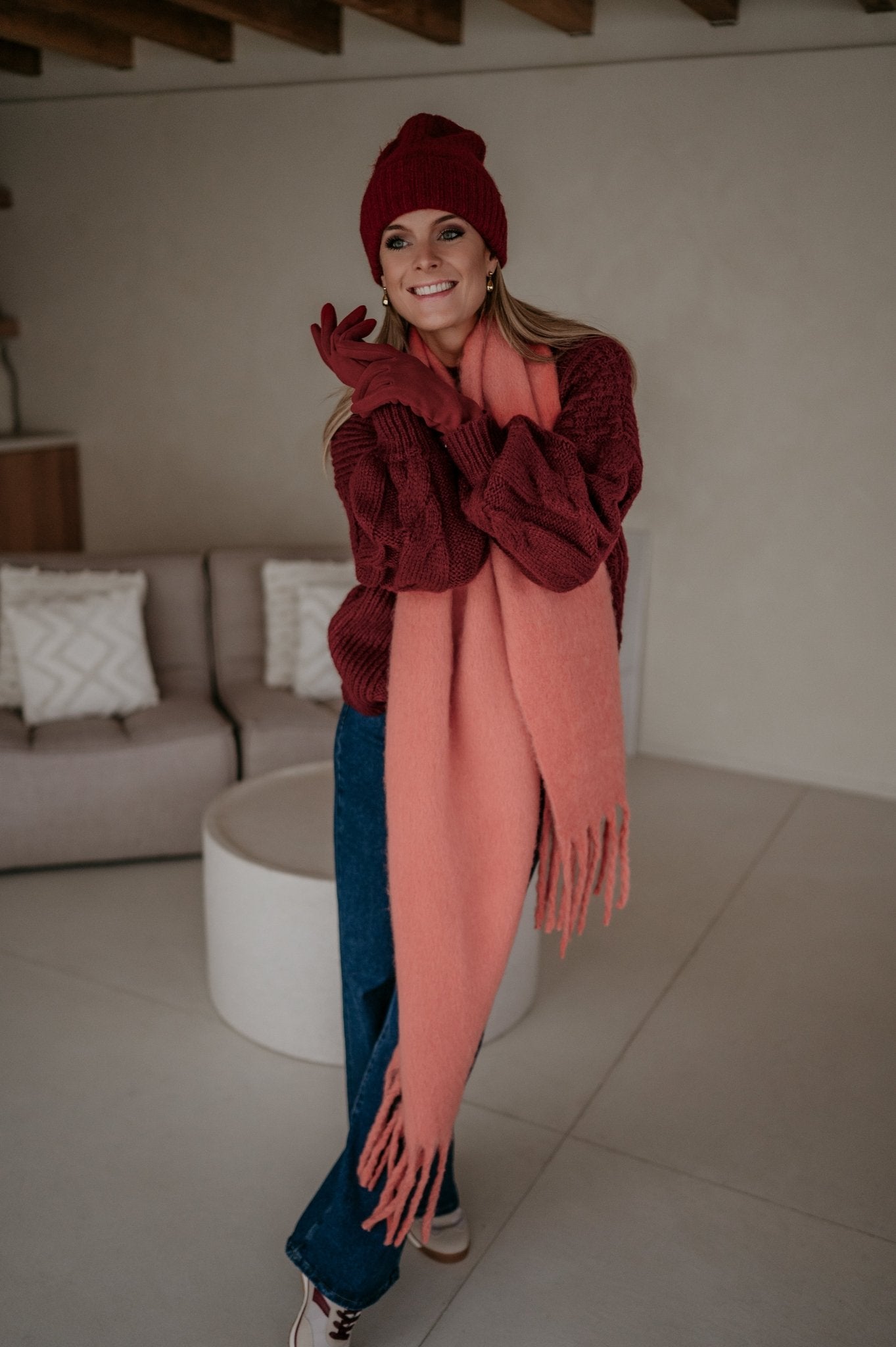 Telda scarf I Salmon Rose - Wild Souls by JV® - Scarfs