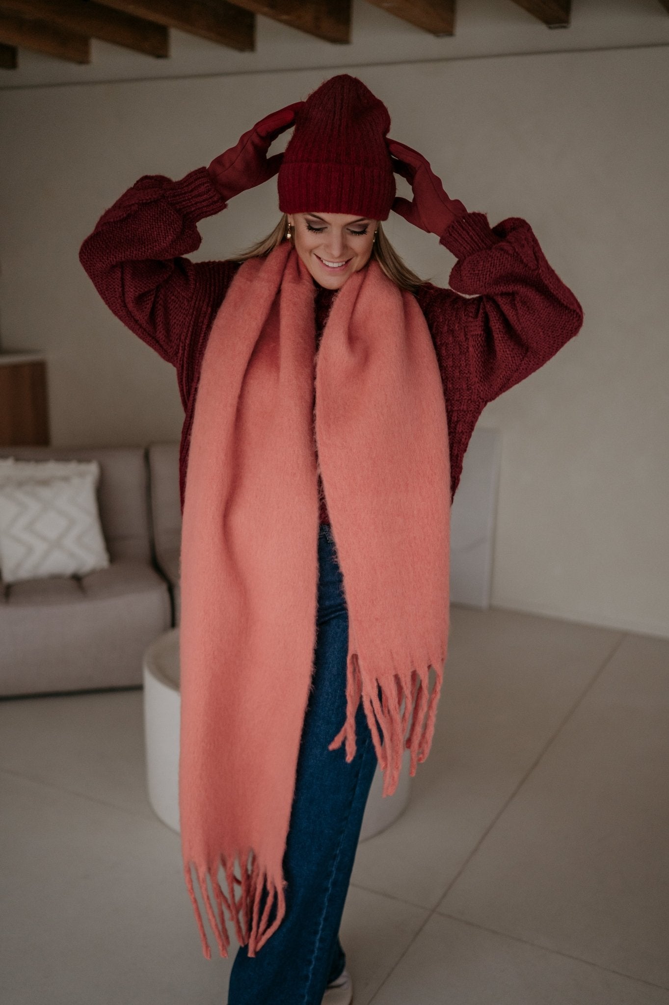 Telda scarf I Salmon Rose - Wild Souls by JV® - Scarfs