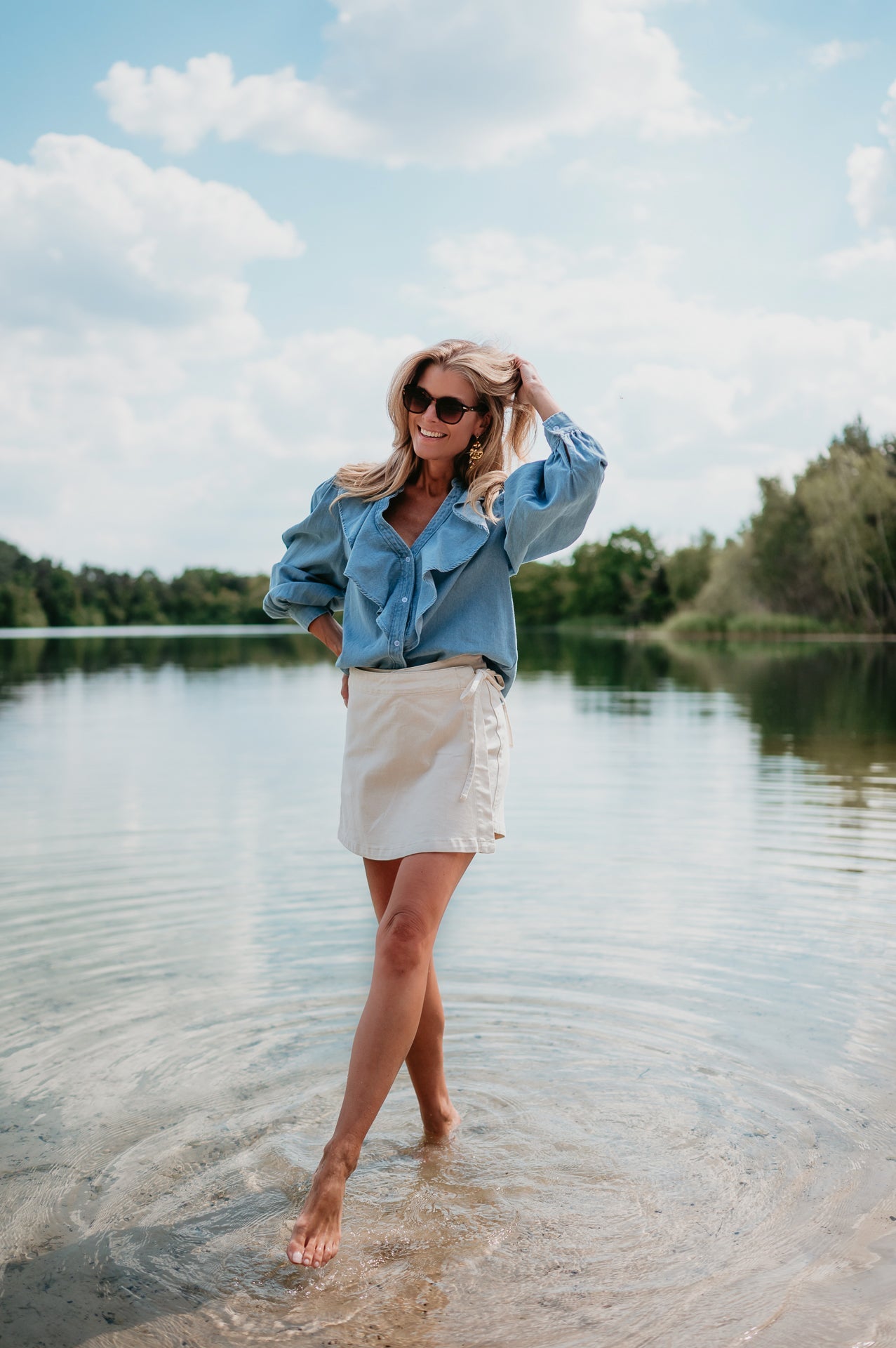 Tendine blouse I Blue - Wild Souls by JV® - Blouses