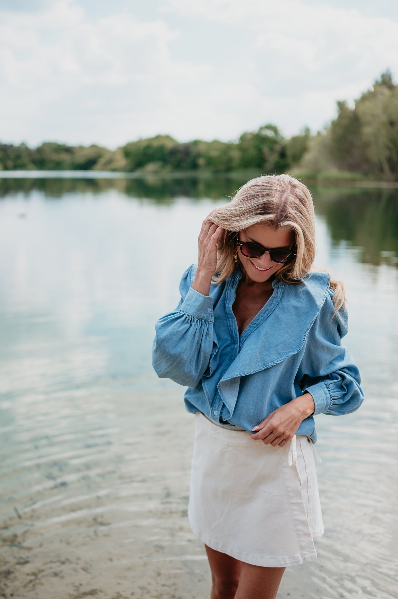 Tendine blouse I Blue - Wild Souls by JV® - Blouses