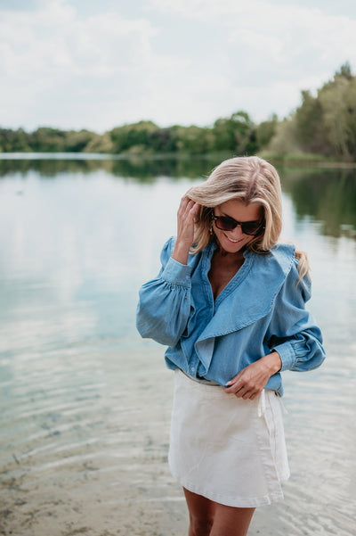 Tendine blouse I Blue - Wild Souls by JV® - Blouses