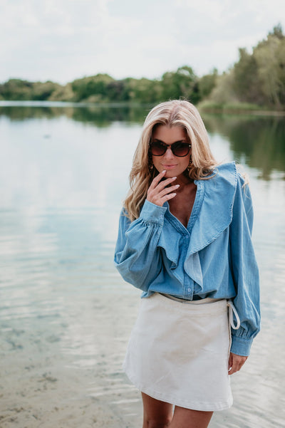 Tendine blouse I Blue - Wild Souls by JV® - Blouses