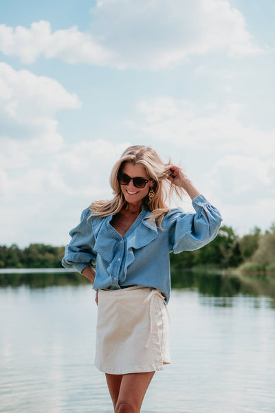 Tendine blouse I Blue - Wild Souls by JV® - Blouses