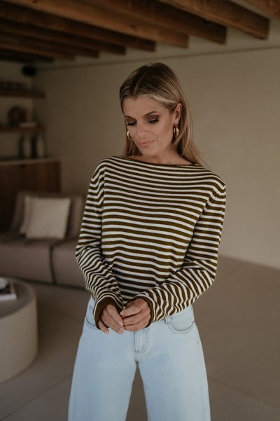 Tigre top I Chocolate Brown - Wild Souls by JV® - Knits