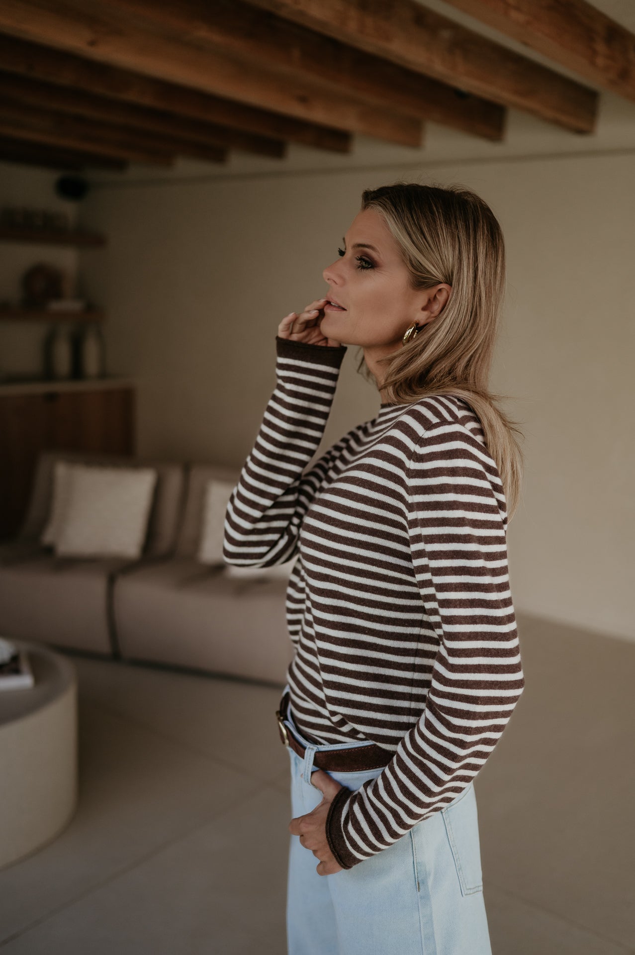 Tigre top I Chocolate Brown - Wild Souls by JV® - Knits