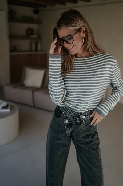 Tigre top I Grey - Wild Souls by JV® - Knits
