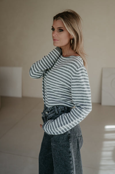 Tigre top I Grey - Wild Souls by JV® - Knits