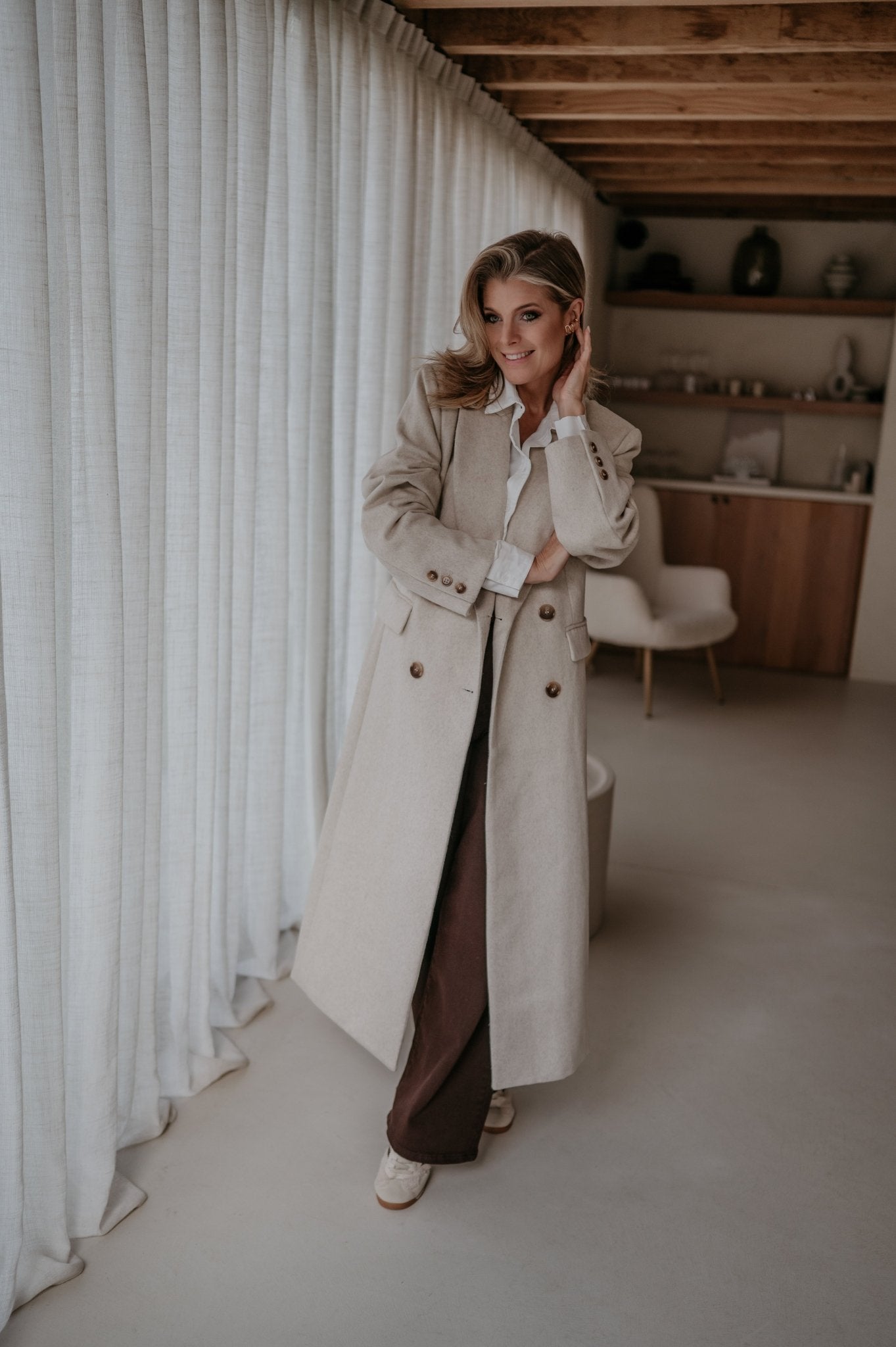 Tinnio coat I Beige - Wild Souls by JV® - Coats