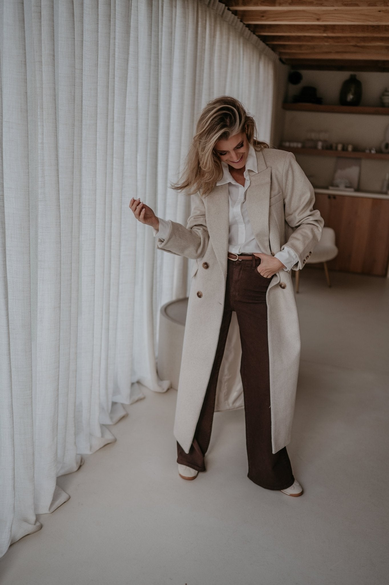 Tinnio coat I Beige - Wild Souls by JV® - Coats