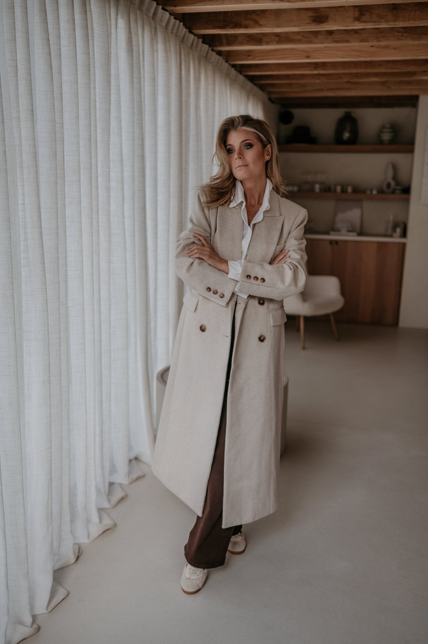 Tinnio coat I Beige - Wild Souls by JV® - Coats