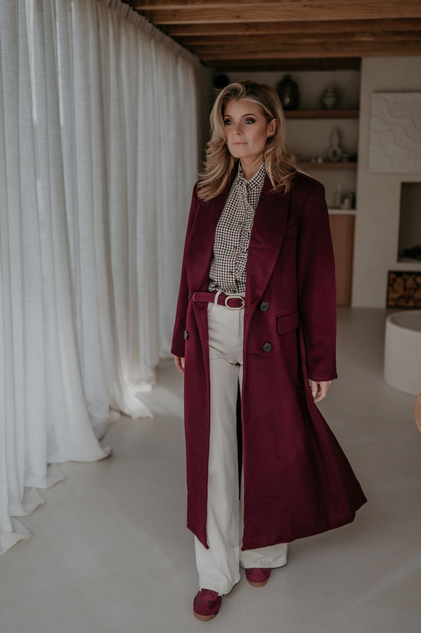 Tinnio coat I Burgundy - Wild Souls by JV® - Coats