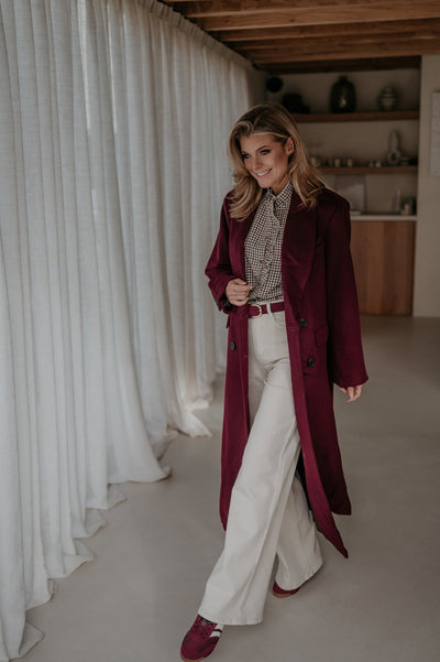 Tinnio coat I Burgundy - Wild Souls by JV® - Coats