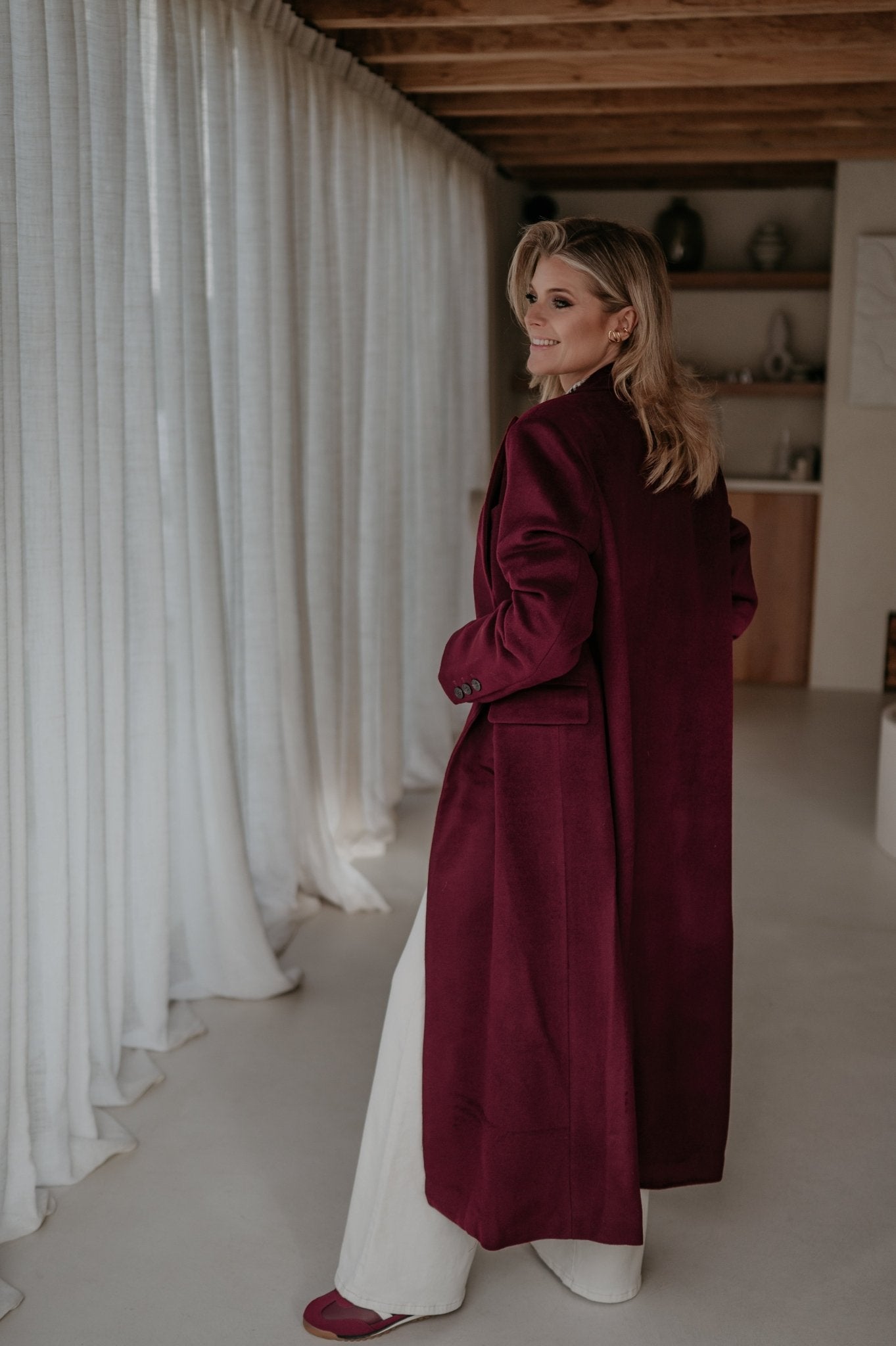 Tinnio coat I Burgundy - Wild Souls by JV® - Coats