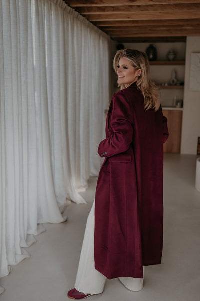 Tinnio coat I Burgundy - Wild Souls by JV® - Coats