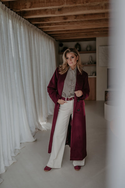Tinnio coat I Burgundy - Wild Souls by JV® - Coats