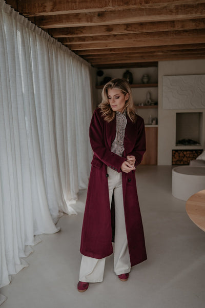 Tinnio coat I Burgundy - Wild Souls by JV® - Coats