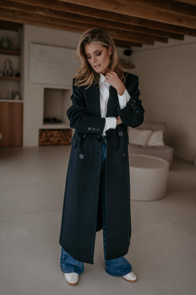 Tinnio coat I Navy Blue - Wild Souls by JV® - Coats