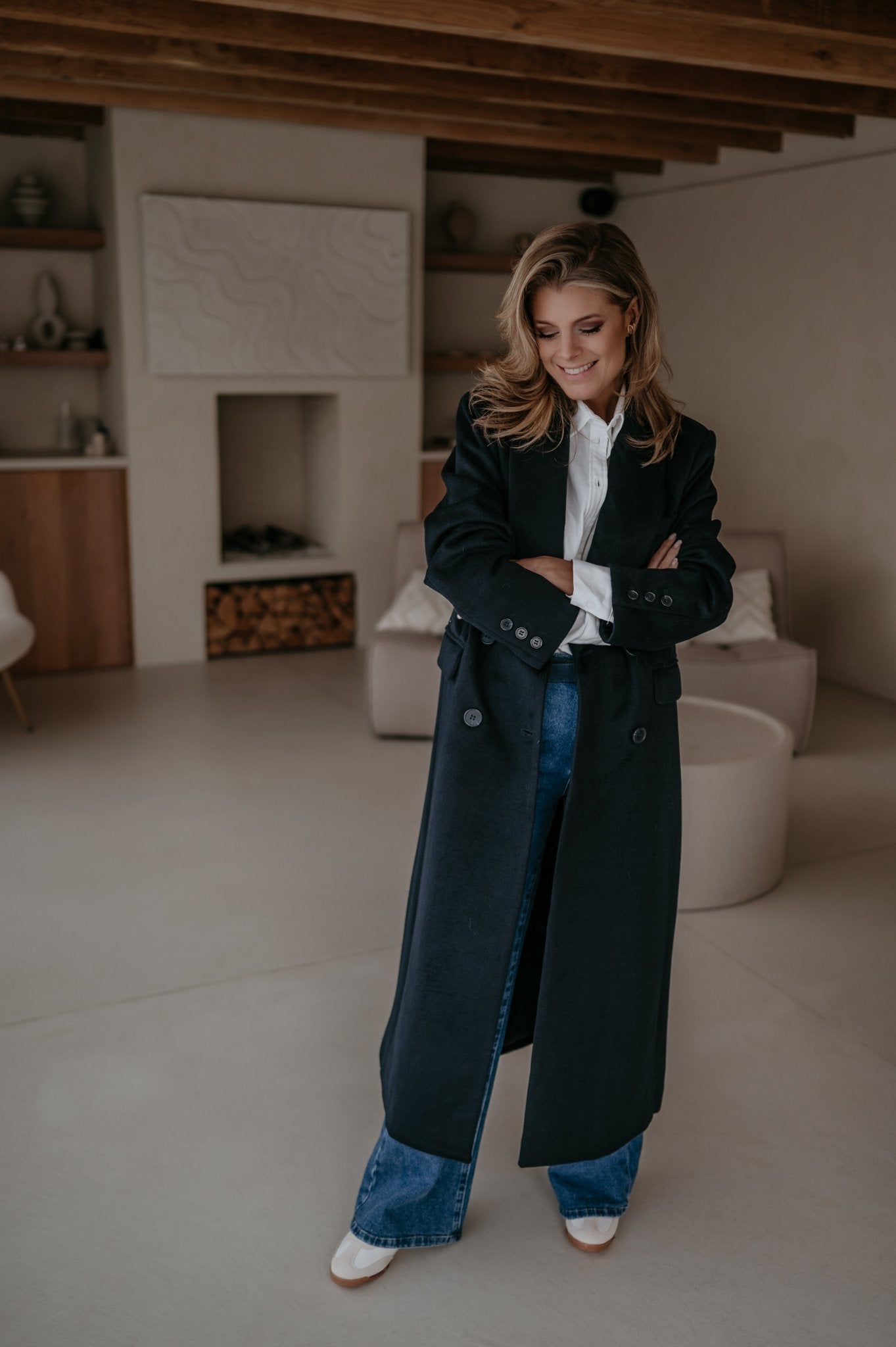 Tinnio coat I Navy Blue - Wild Souls by JV® - Coats