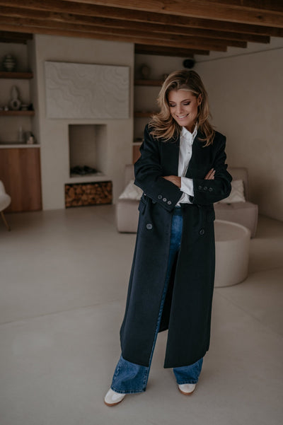 Tinnio coat I Navy Blue - Wild Souls by JV® - Coats