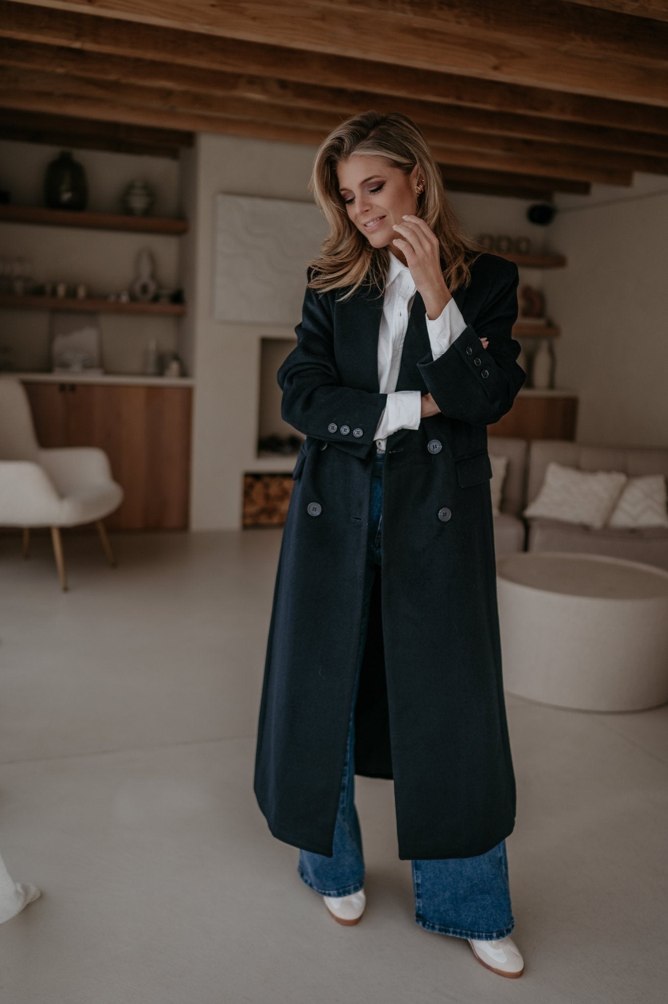 Tinnio coat I Navy Blue - Wild Souls by JV® - Coats