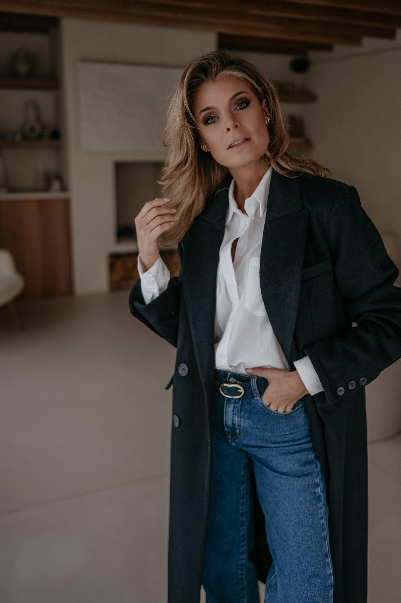 Tinnio coat I Navy Blue - Wild Souls by JV® - Coats