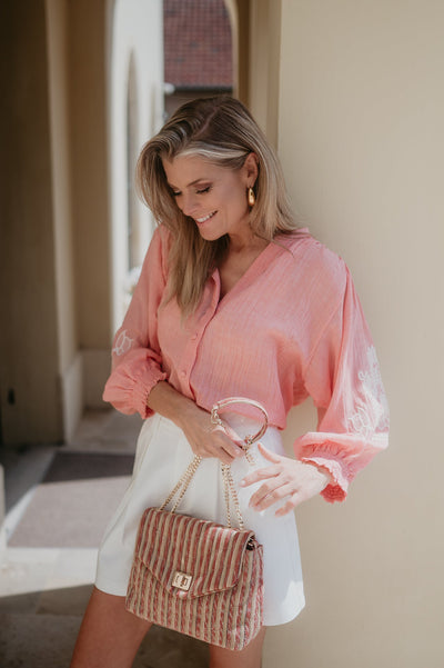 Tiranno blouse I Salmon Rose - Wild Souls by JV® - Blouses