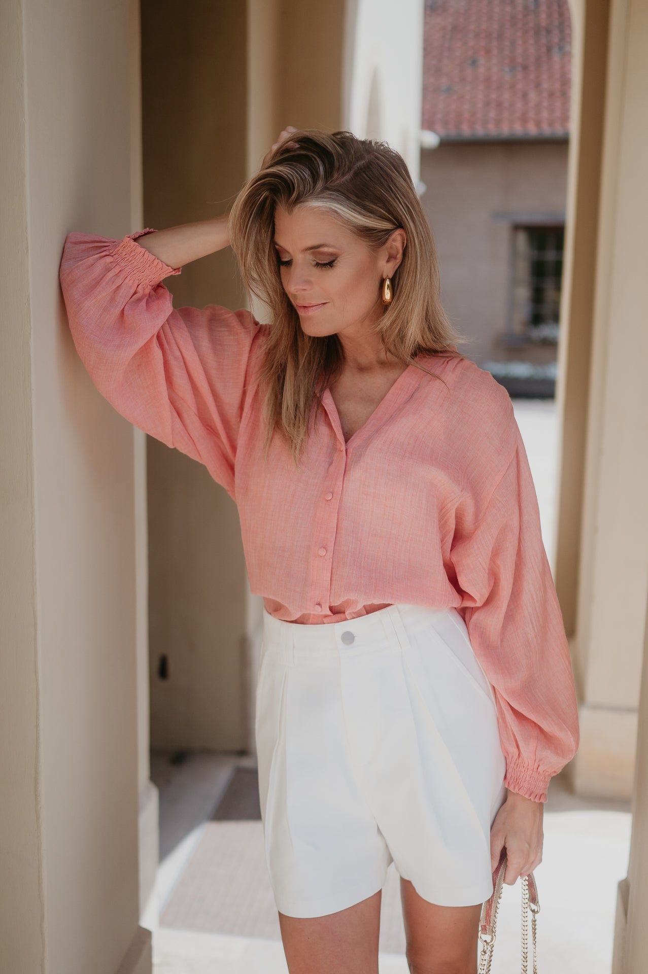 Tiranno blouse I Salmon Rose - Wild Souls by JV® - Blouses