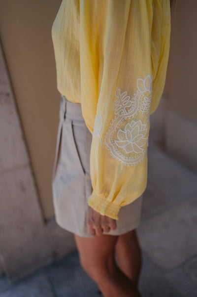 Tiranno blouse I Yellow - Wild Souls by JV® - Blouses