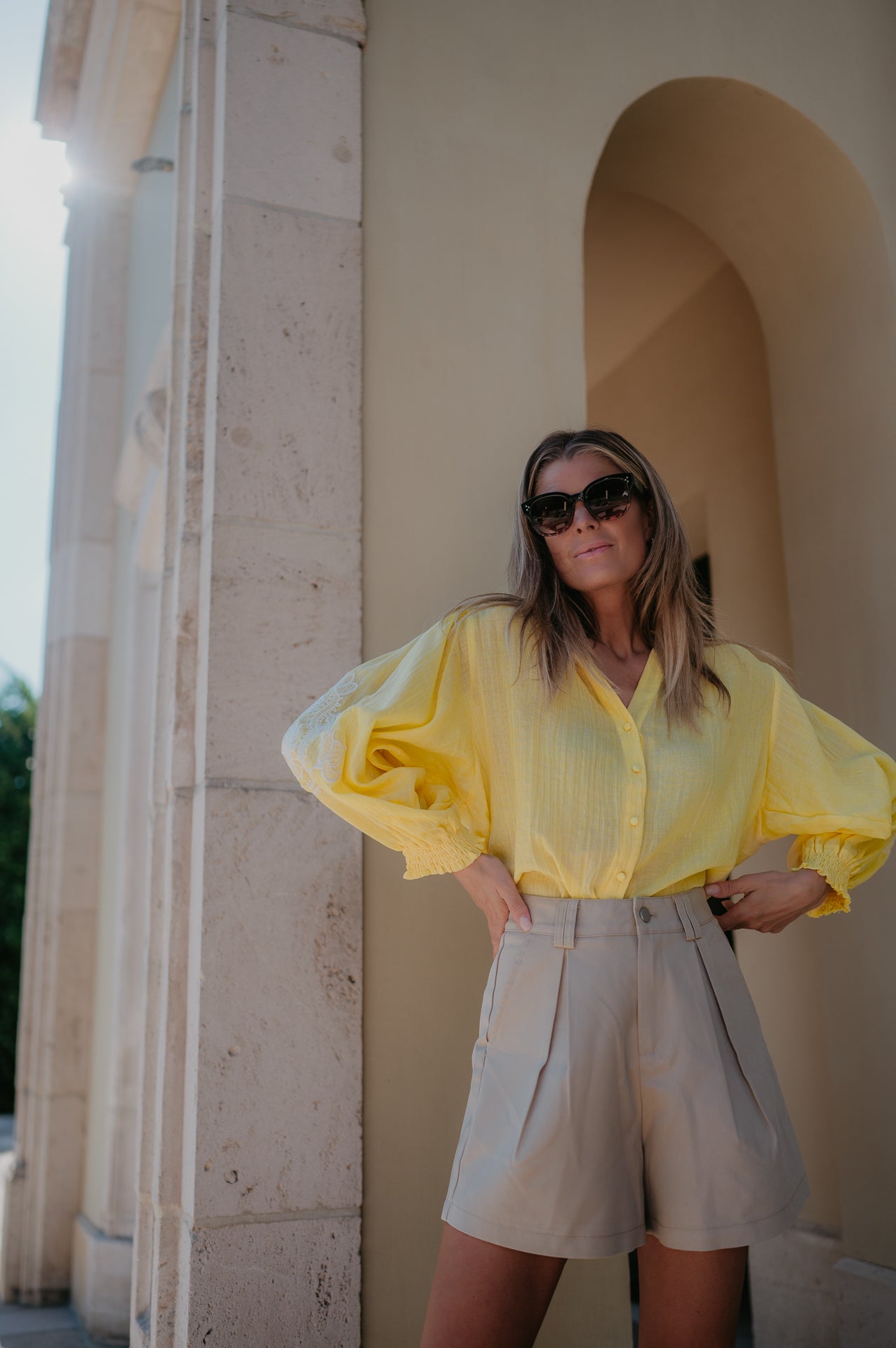 Tiranno blouse I Yellow - Wild Souls by JV® - Blouses