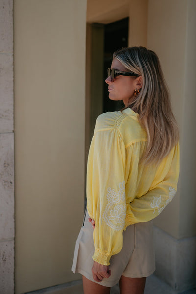 Tiranno blouse I Yellow - Wild Souls by JV® - Blouses