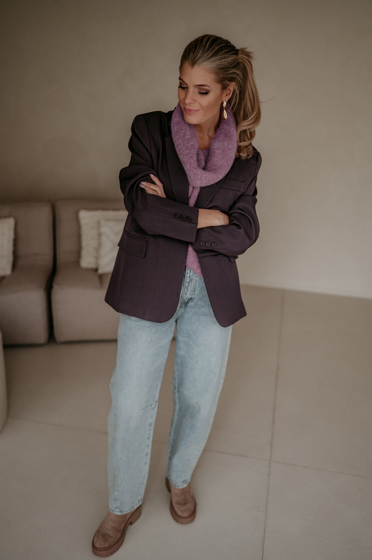Torpore blazer I Aubergine - Wild Souls by JV® - Blazers