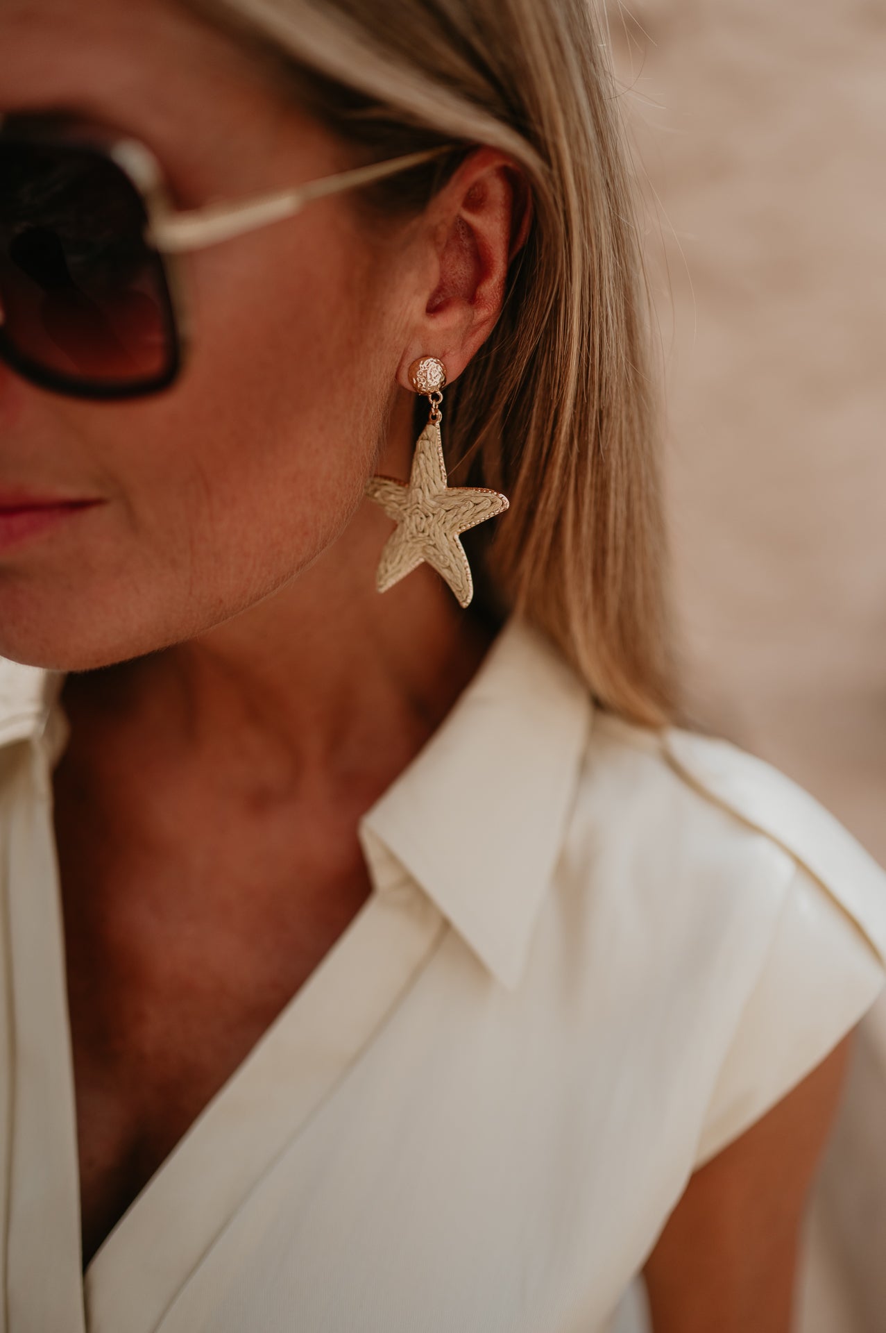 Tralcio earrings I Beige - Wild Souls by JV® - Earrings