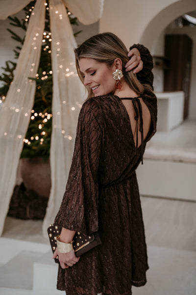 Tredivo dress I Chocolate Brown - Wild Souls by JV® - Dresses