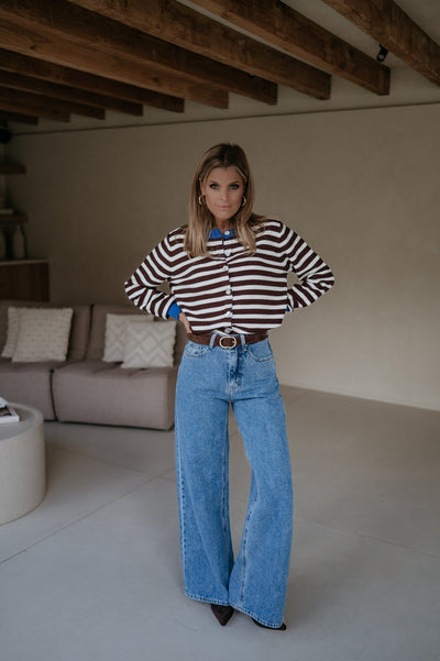Tremolio knit I Striped Brown - Wild Souls by JV® - Knits