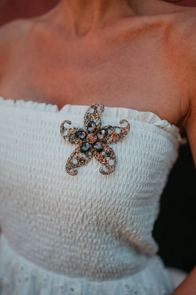 Uragano brooch I Champagne - Wild Souls by JV® - Brooches