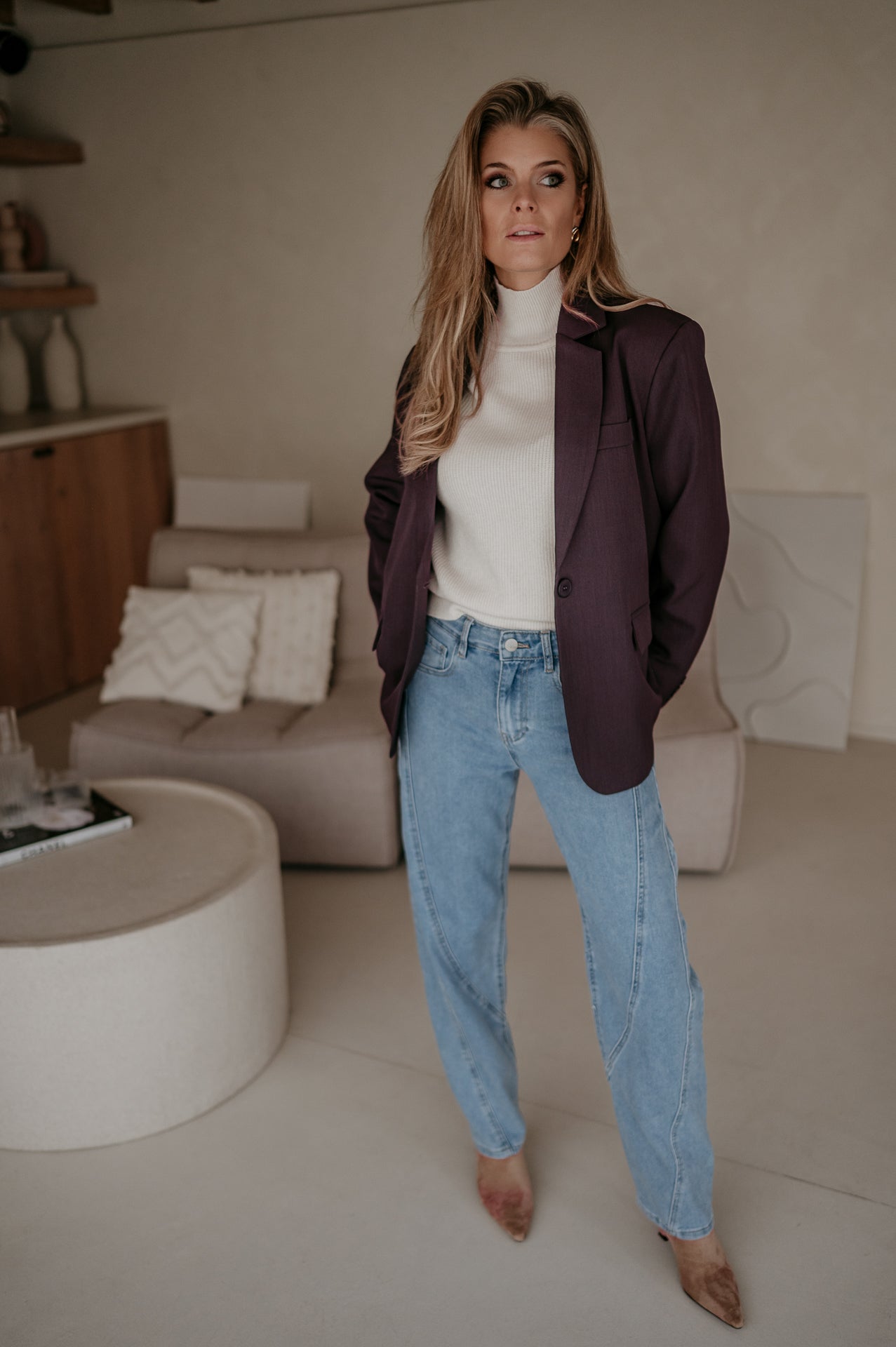 Urticante blazer I Aubergine - Wild Souls by JV® - 