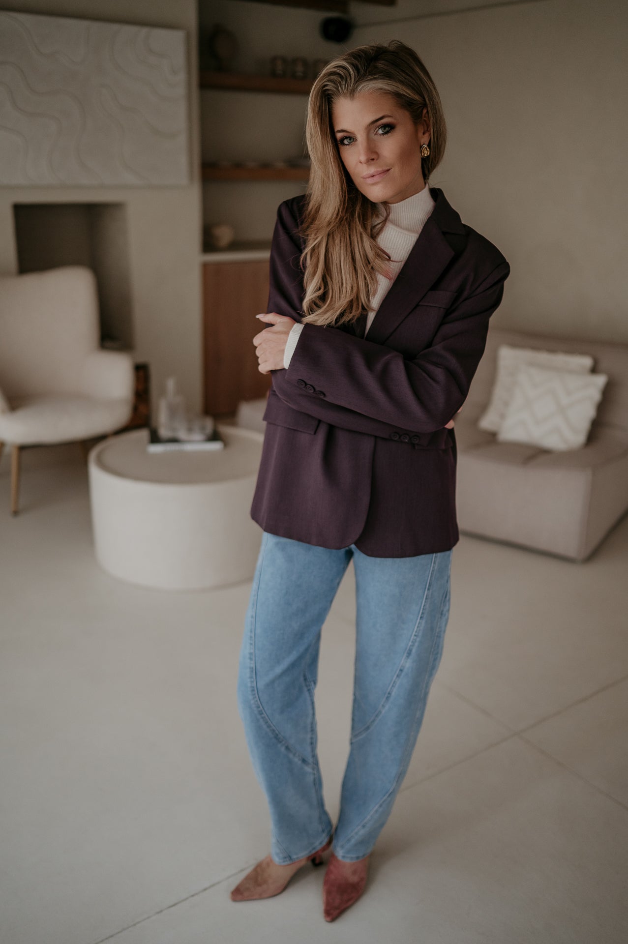 Urticante blazer I Aubergine - Wild Souls by JV® - 