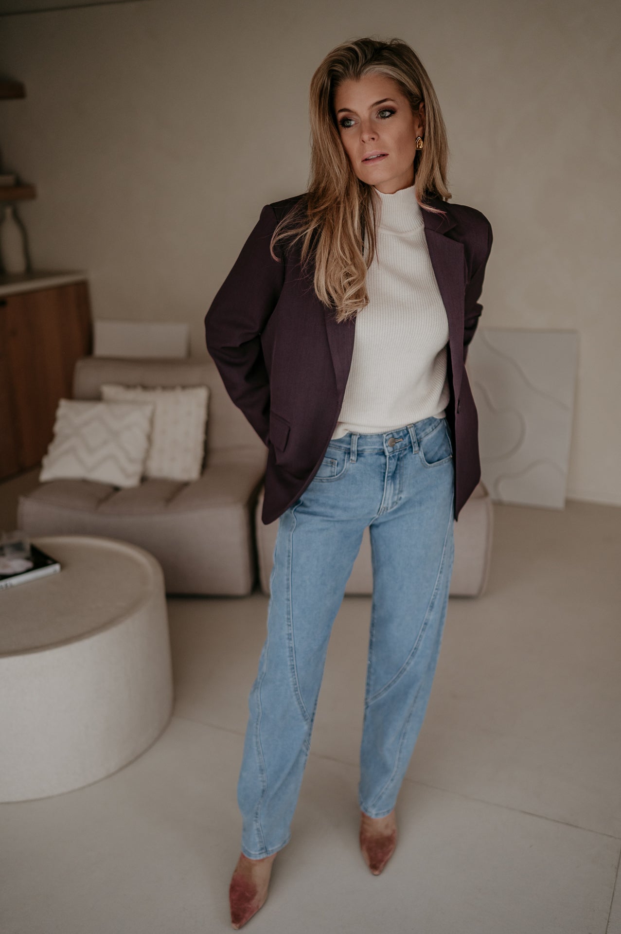 Urticante blazer I Aubergine - Wild Souls by JV® - 