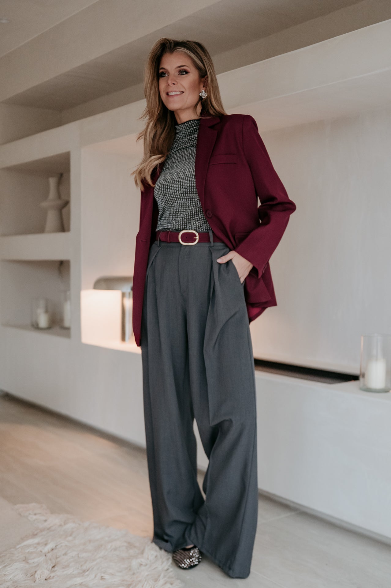 Urticante blazer I Burgundy - Wild Souls by JV® - Blazers