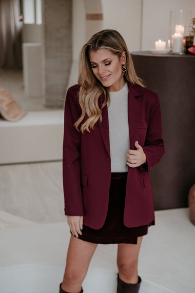 Urticante blazer I Burgundy - Wild Souls by JV® - Blazers