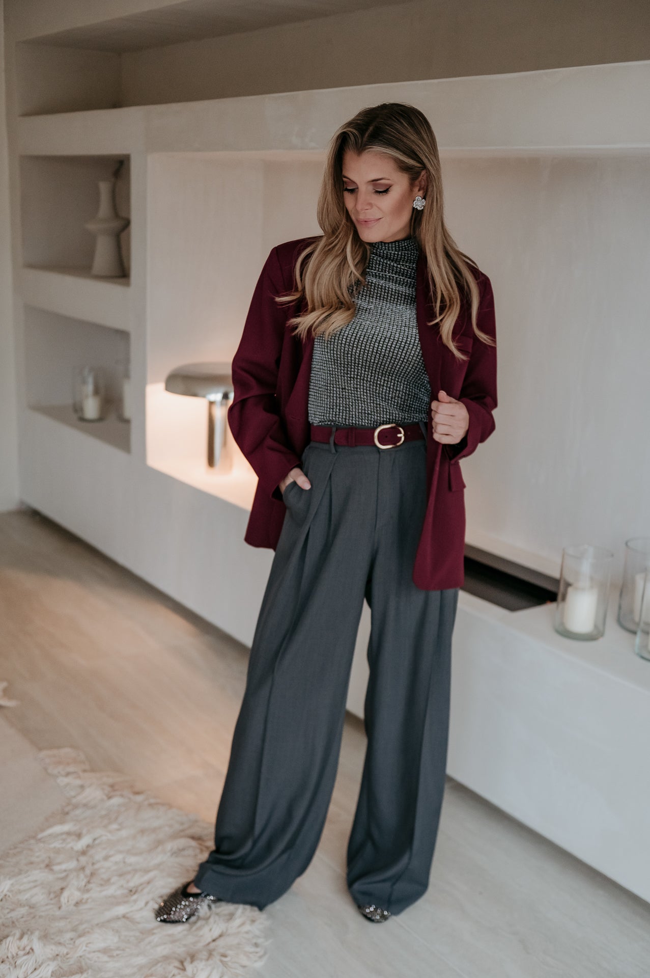 Urticante blazer I Burgundy - Wild Souls by JV® - Blazers