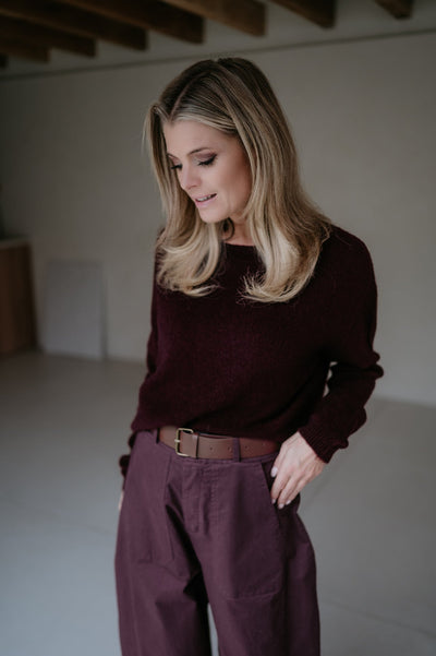Utile knit I Burgundy - Wild Souls by JV® - Knits
