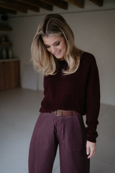 Utile knit I Burgundy - Wild Souls by JV® - Knits