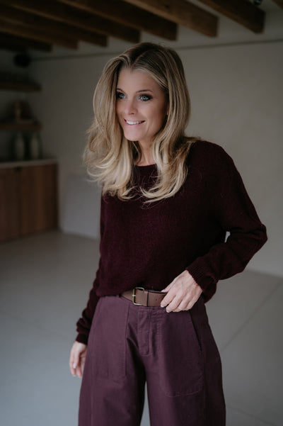 Utile knit I Burgundy - Wild Souls by JV® - Knits
