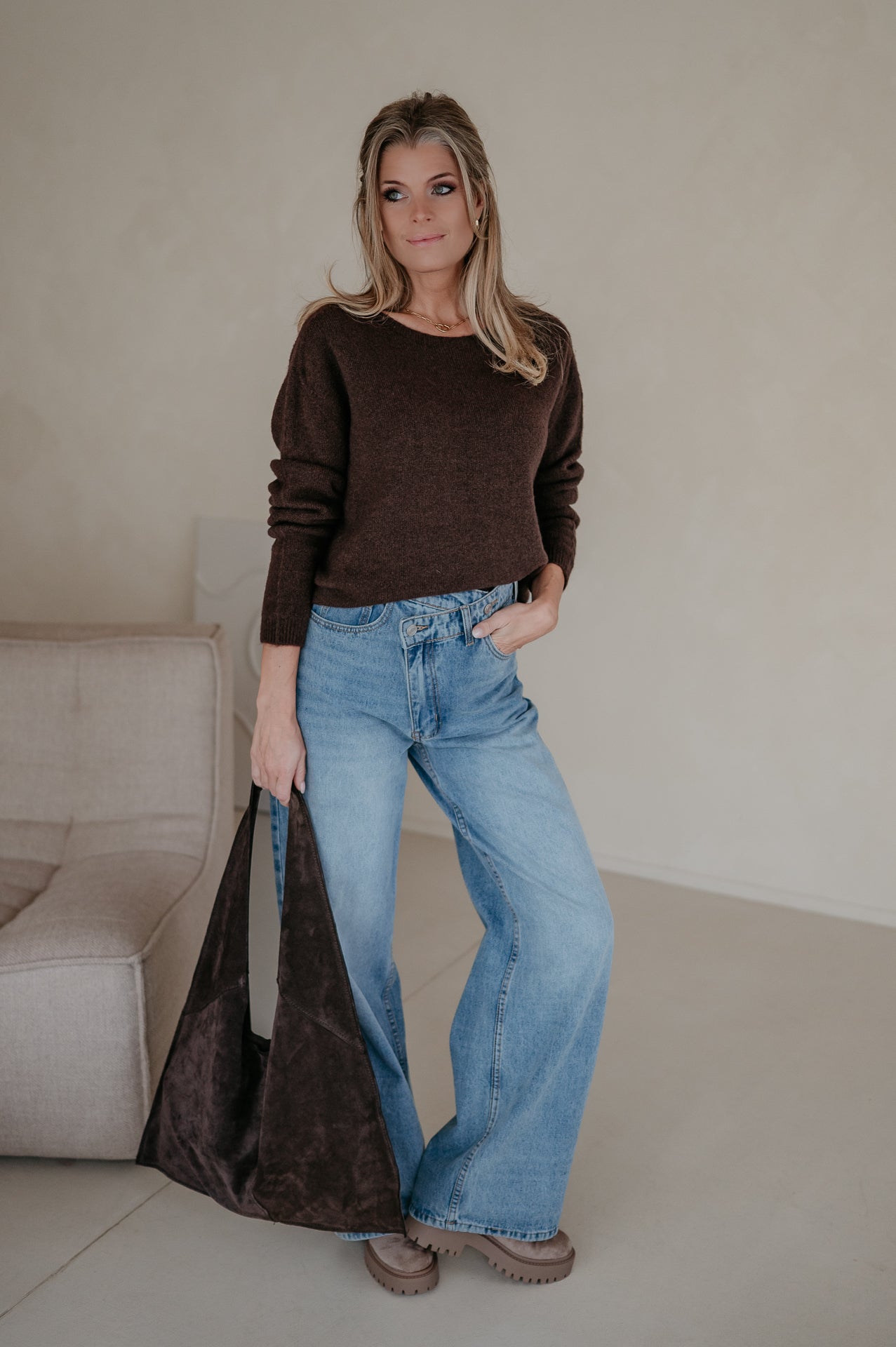 Utile knit I Chocolate Brown - Wild Souls by JV® - Knits