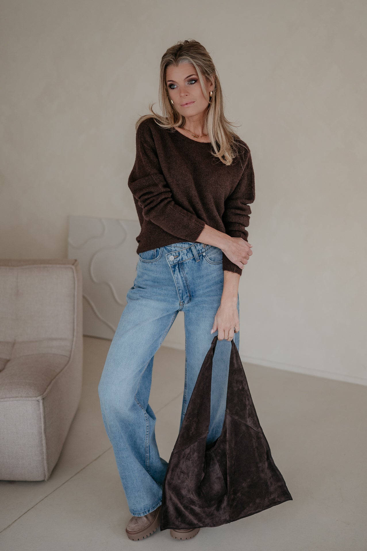 Utile knit I Chocolate Brown - Wild Souls by JV® - Knits