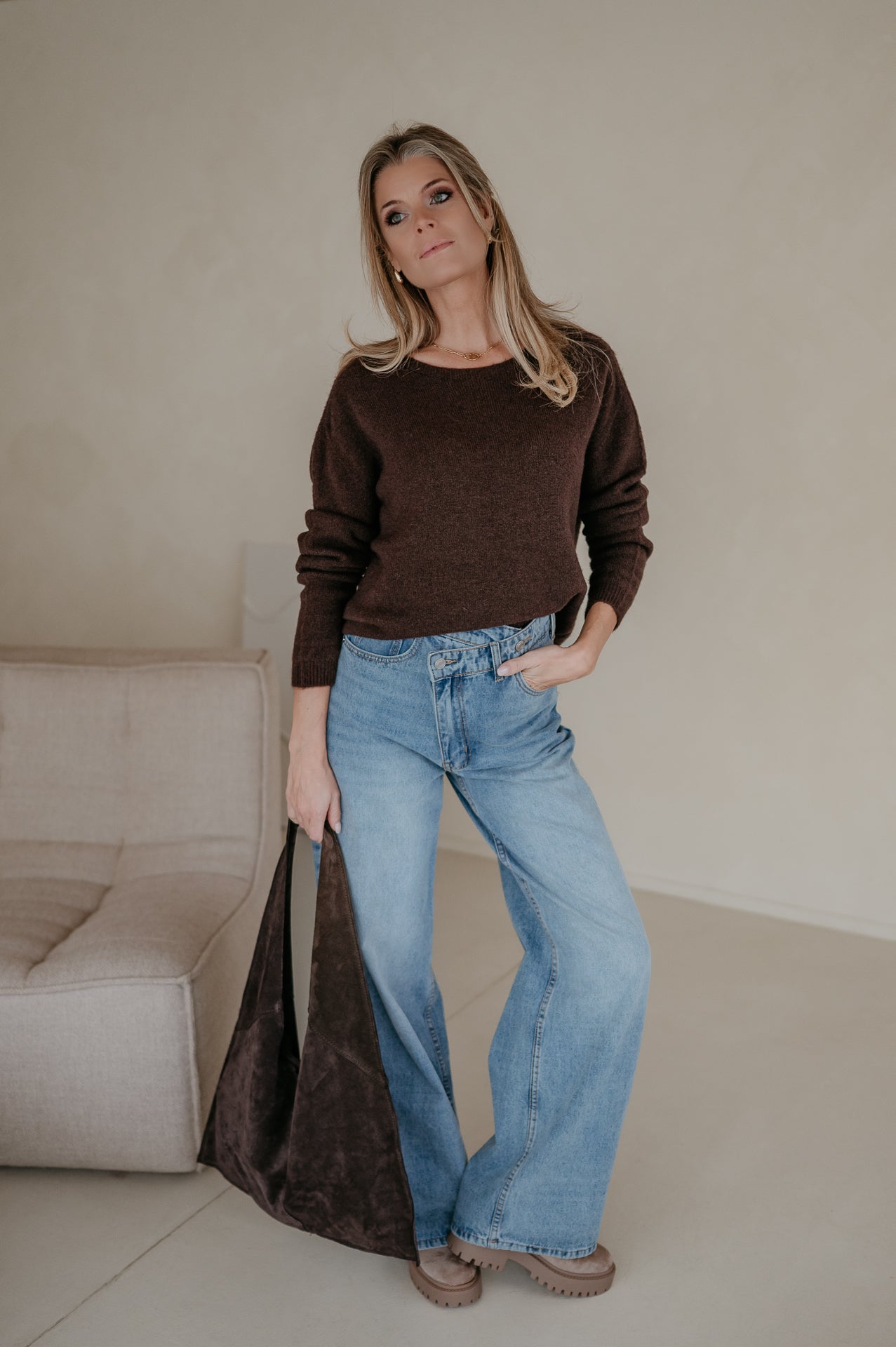 Utile knit I Chocolate Brown - Wild Souls by JV® - Knits