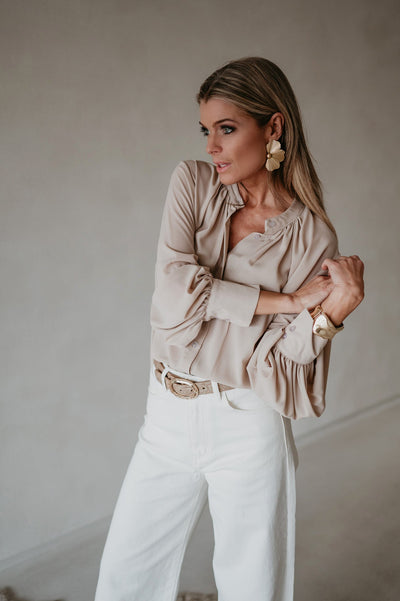 Vado blouse I Beige - Wild Souls by JV® - Blouses