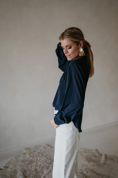 Vado blouse I Dark Blue - Wild Souls by JV® - Blouses